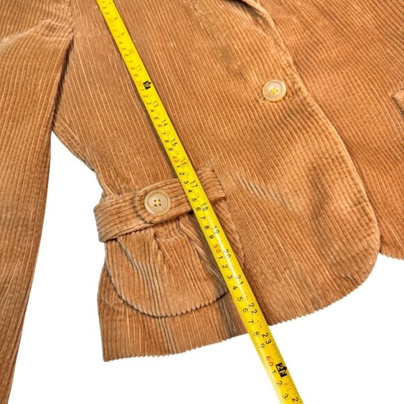 VTG 90s Banana Republic Corduroy Blazer Jacket  Sz 10 Tan Retro Academia Twee - Picture 7 of 11